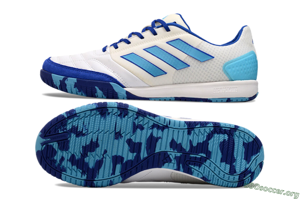 Adidas Top Sala Competition IC Football Shoes - White/Blue/Beige 1