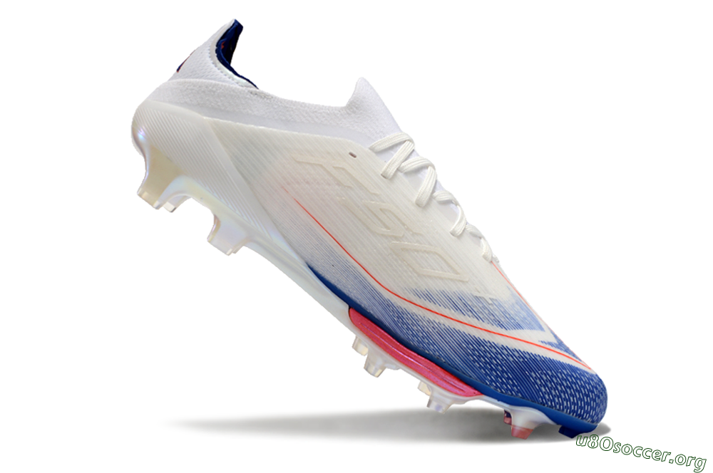 Adidas F50+ Lightstrike Pro FG Football Boots - Cloud White/Solar Red/Lucid Blue 4