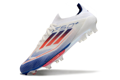 Adidas F50+ Lightstrike Pro FG Football Boots - Cloud White/Solar Red/Lucid Blue