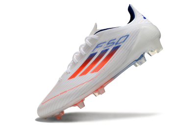 Adidas F50 Elite FG Football Boots - White/Red/Blue
