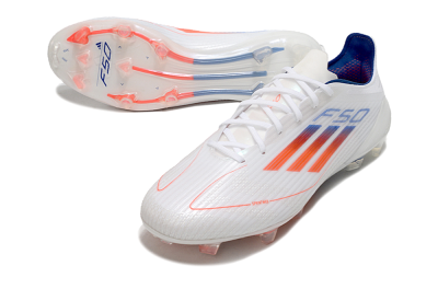 Adidas F50 Elite FG Football Boots - White/Red/Blue