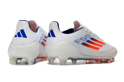 Adidas F50 Elite FG Football Boots - White/Red/Blue