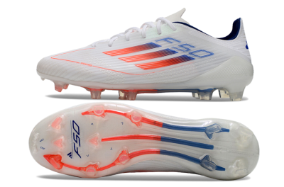 Adidas F50 Elite FG Football Boots - White/Red/Blue
