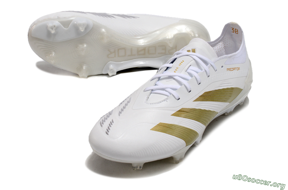 Adidas Predator Elite 24 FG Football Boots - Beige/White/Gold 0