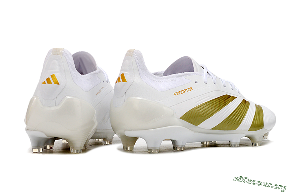 Adidas Predator Elite 24 FG Football Boots - Beige/White/Gold 6