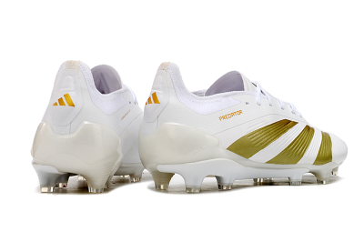 Adidas Predator Elite 24 FG Football Boots - Beige/White/Gold