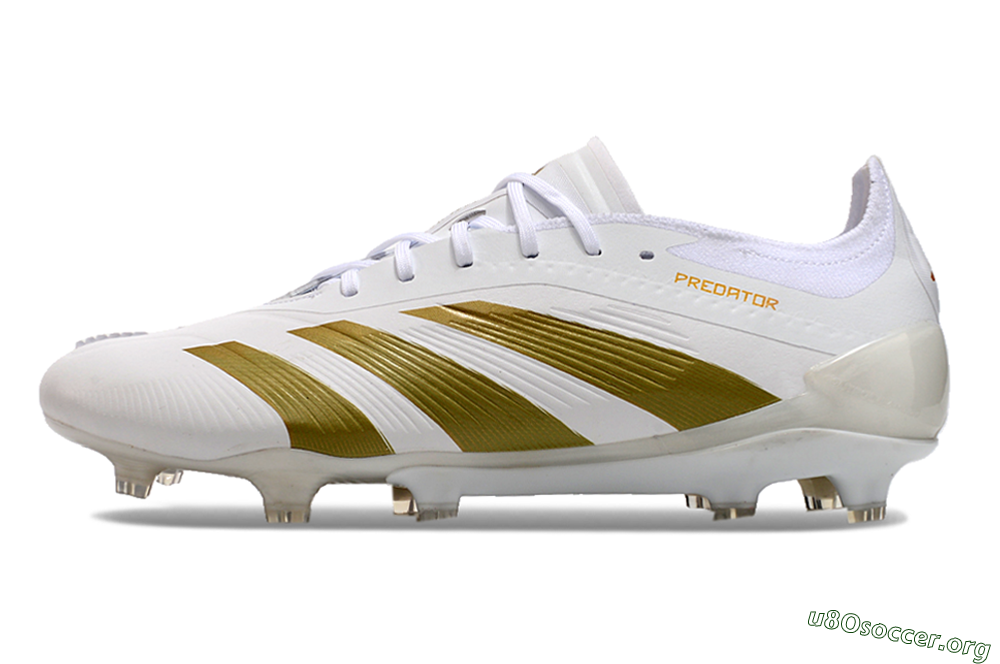 Adidas Predator Elite 24 FG Football Boots - Beige/White/Gold 3