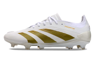 Adidas Predator Elite 24 FG Football Boots - Beige/White/Gold