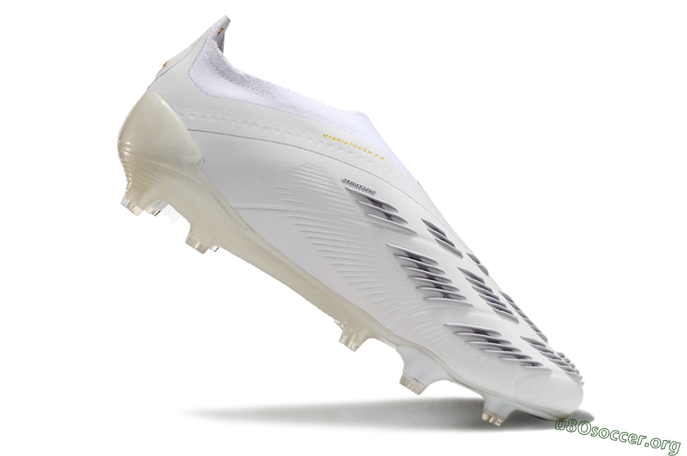 Adidas Predator Elite Laceless FG Football Boots - Beige/White/Gold 4