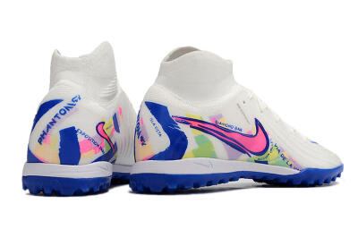 Nike Phantom Luna Elite TF Football Shoes - White/Pink/Blue