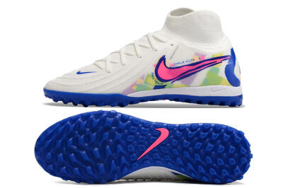 Nike Phantom Luna Elite TF Football Shoes - White/Pink/Blue