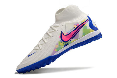 Nike Phantom Luna Elite TF Football Shoes - White/Pink/Blue
