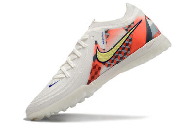 Nike Phantom GX 2 Elite TF Football Shoes - White/Yellow/Pink
