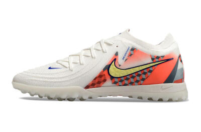 Nike Phantom GX 2 Elite TF Football Shoes - White/Yellow/Pink