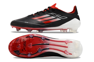 Adidas F50 Elite FG Football Boots - Black/Red/White