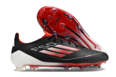 Adidas F50 Elite FG Football Boots - Black/Red/White