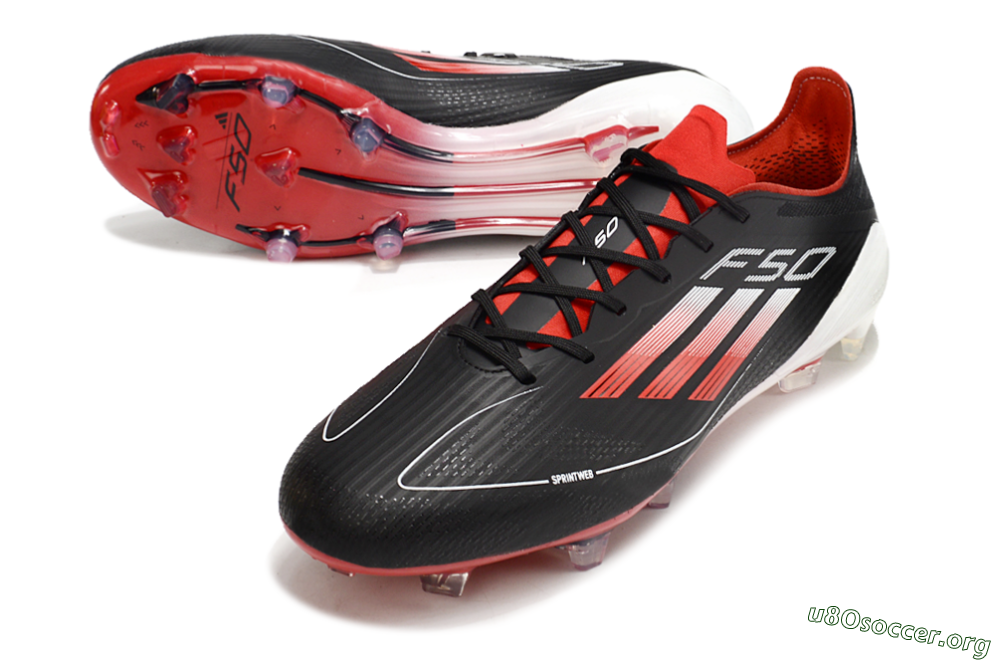 Adidas F50 Elite FG Football Boots - Black/Red/White 0