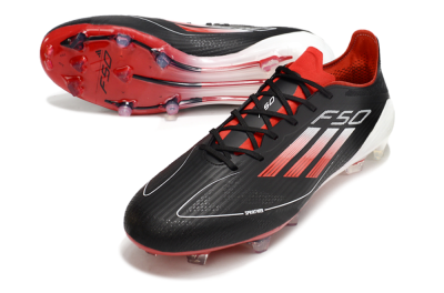 Adidas F50 Elite FG Football Boots - Black/Red/White