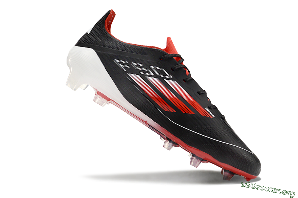 Adidas F50 Elite FG Football Boots - Black/Red/White 4