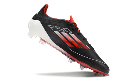 Adidas F50 Elite FG Football Boots - Black/Red/White