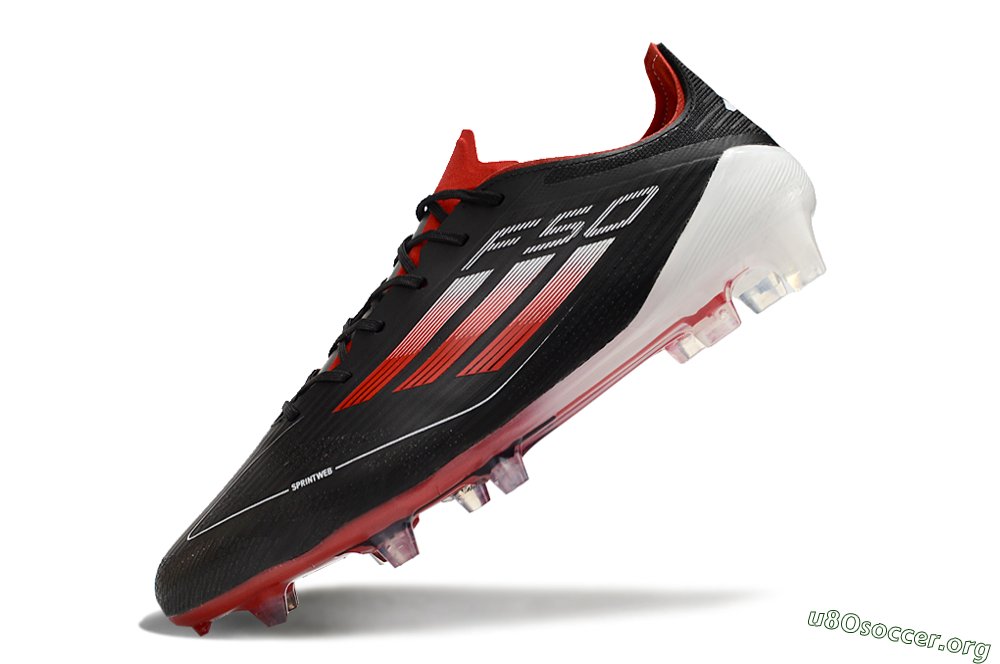 Adidas F50 Elite FG Football Boots - Black/Red/White 5