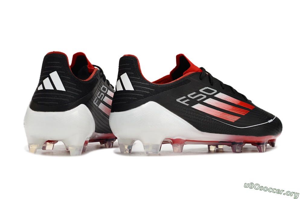 Adidas F50 Elite FG Football Boots - Black/Red/White 6