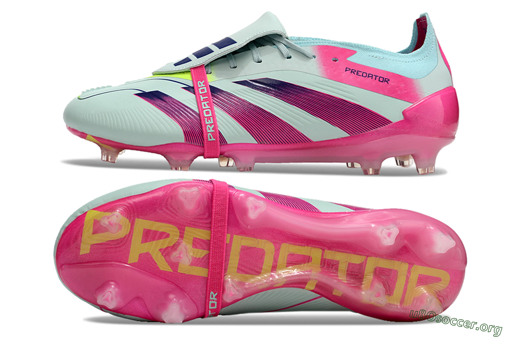 Adidas Predator Elite Foldover Tongue FG Football Boots - Blue/Purple/Pink 1
