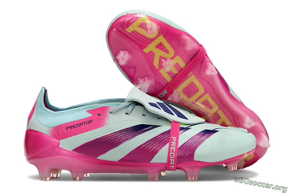 Adidas Predator Elite Foldover Tongue FG Football Boots - Blue/Purple/Pink 2