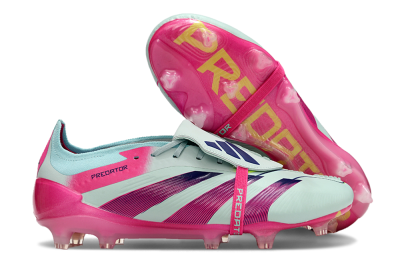Adidas Predator Elite Foldover Tongue FG Football Boots - Blue/Purple/Pink