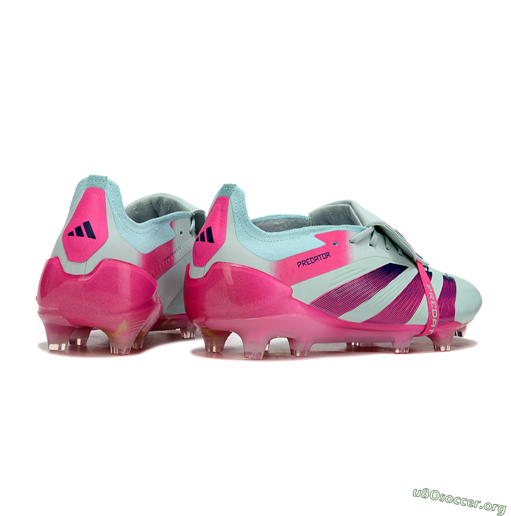 Adidas Predator Elite Foldover Tongue FG Football Boots - Blue/Purple/Pink 6