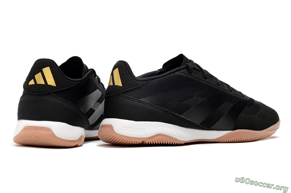 Adidas Predator Elite 24 IC Football Shoes - Black/White/Brown 6