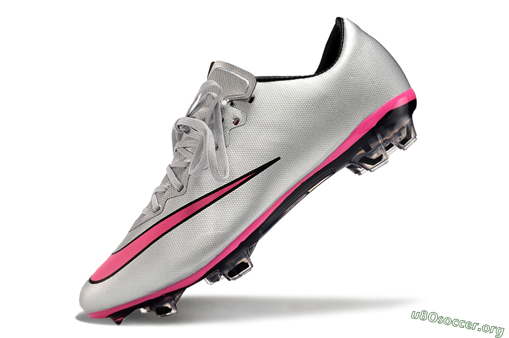 Nike Mercurial Vapor 10 FG Football Boots - Silver/Pink/Black 5
