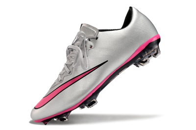 Nike Mercurial Vapor 10 FG Football Boots - Silver/Pink/Black
