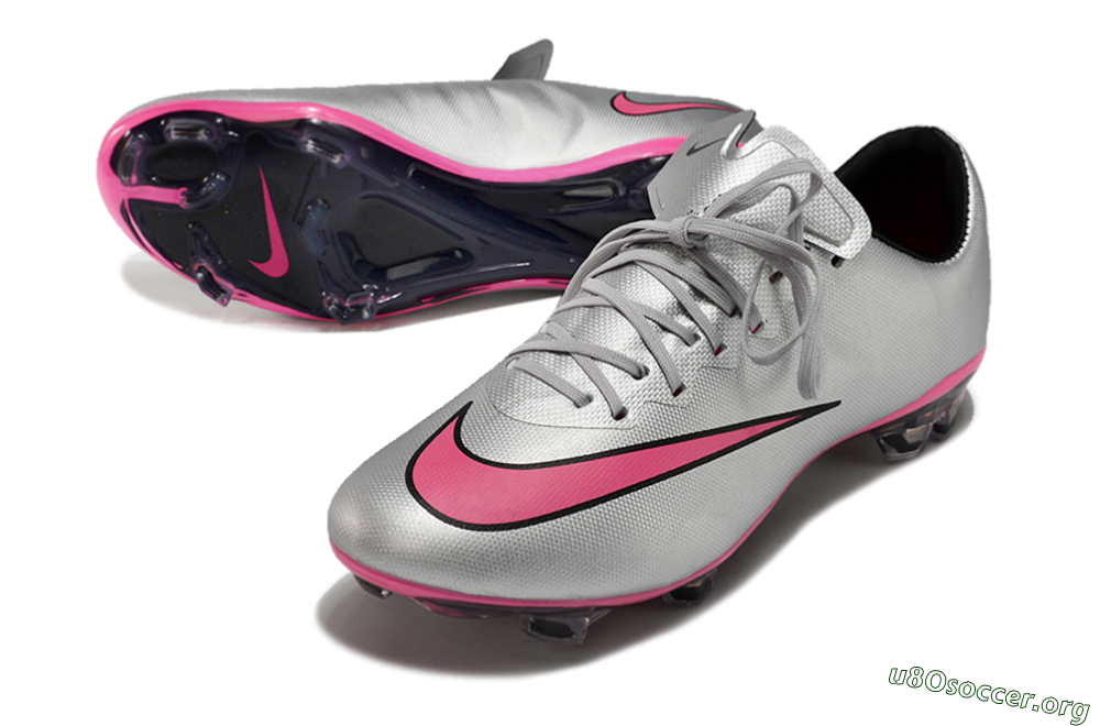 Nike Mercurial Vapor 10 FG Football Boots - Silver/Pink/Black 0