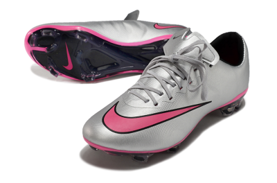 Nike Mercurial Vapor 10 FG Football Boots - Silver/Pink/Black