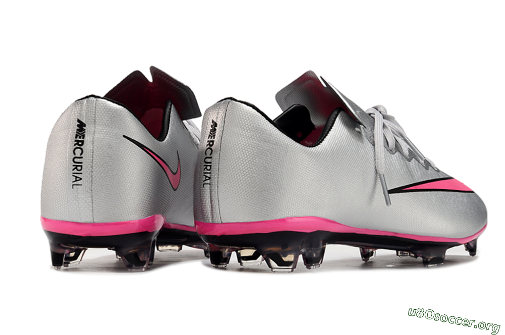 Nike Mercurial Vapor 10 FG Football Boots - Silver/Pink/Black 6