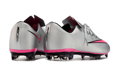 Nike Mercurial Vapor 10 FG Football Boots - Silver/Pink/Black