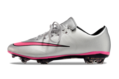 Nike Mercurial Vapor 10 FG Football Boots - Silver/Pink/Black
