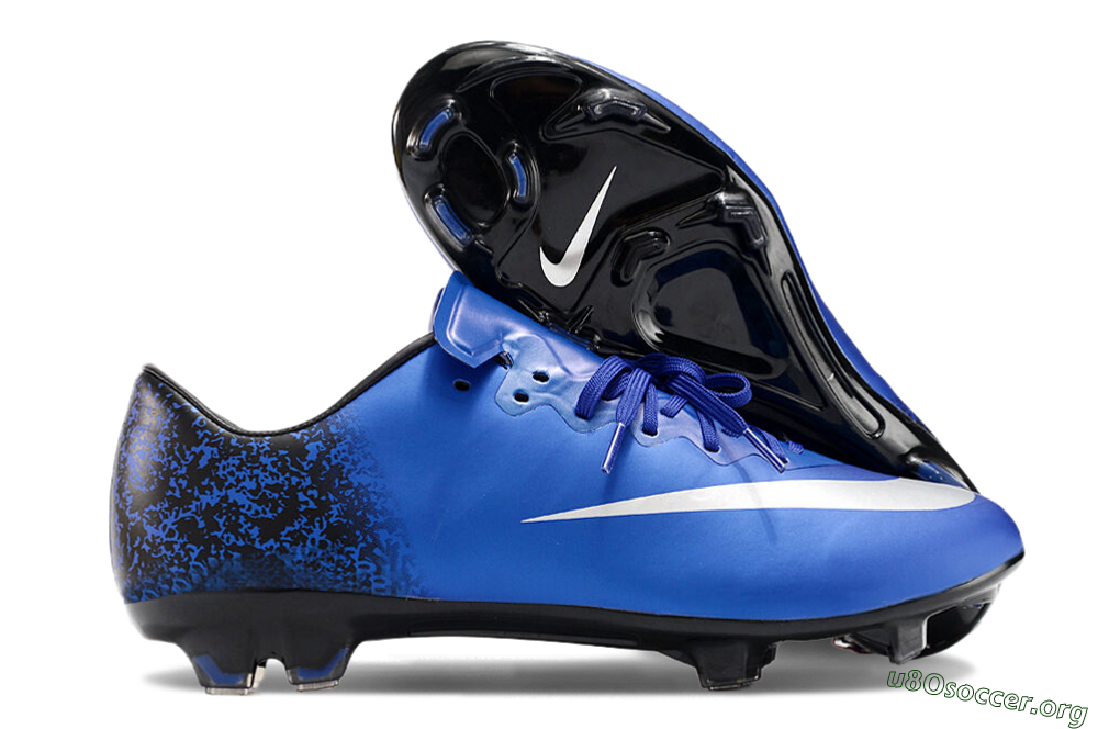 Nike Mercurial Vapor 10 FG Football Boots - Blue/White/Black 2