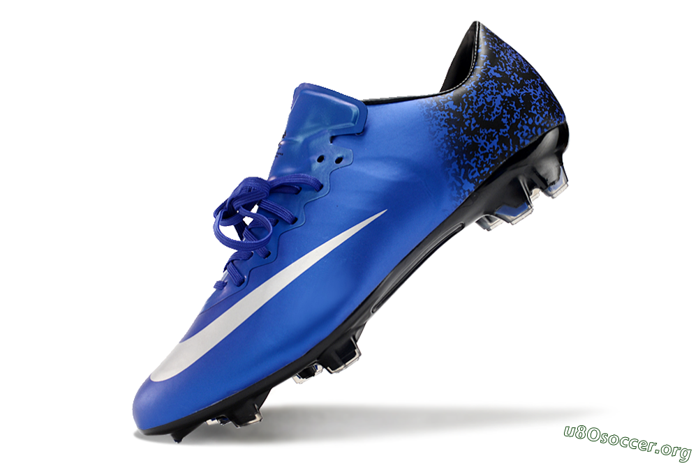 Nike Mercurial Vapor 10 FG Football Boots - Blue/White/Black 5