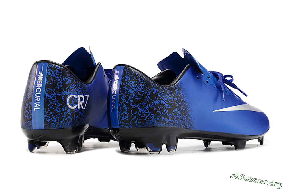 Nike Mercurial Vapor 10 FG Football Boots - Blue/White/Black 6