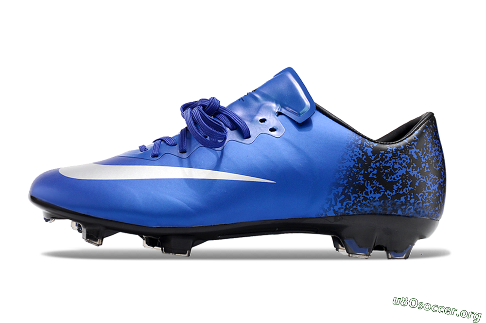 Nike Mercurial Vapor 10 FG Football Boots - Blue/White/Black 3