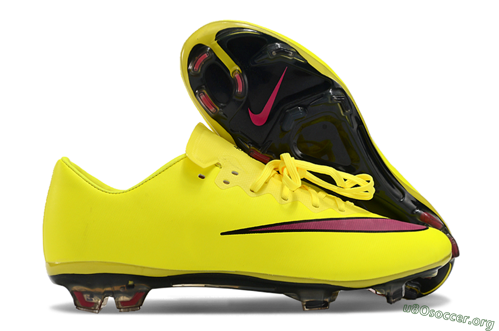 Nike Mercurial Vapor 10 FG Football Boots - Yellow/Black/Red 2