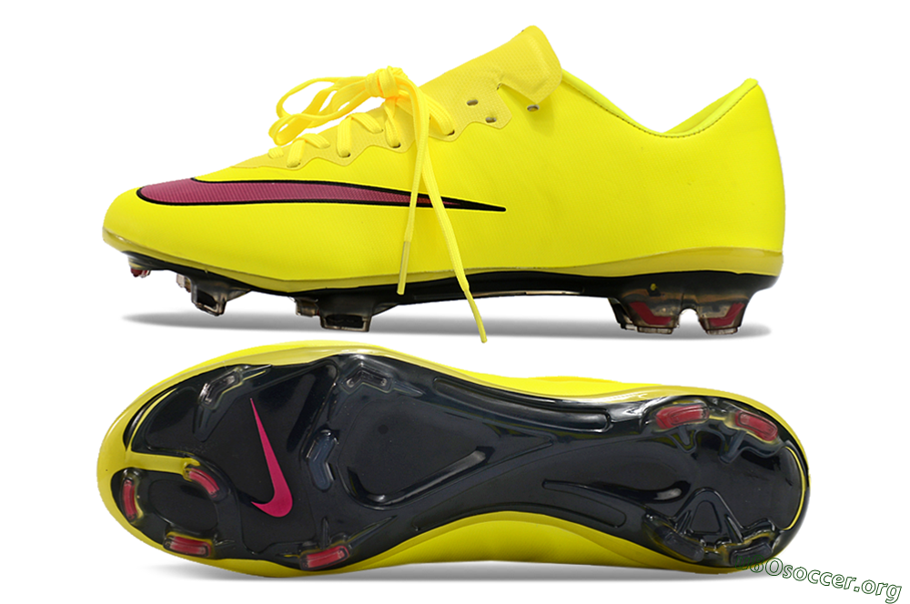 Nike Mercurial Vapor 10 FG Football Boots - Yellow/Black/Red 1