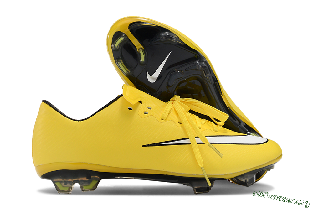 Nike Mercurial Vapor 10 FG Football Boots - Yellow/White/Black 2