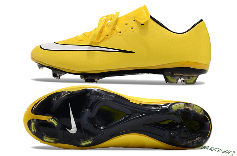 Nike Mercurial Vapor 10 FG Football Boots - Yellow/White/Black 1