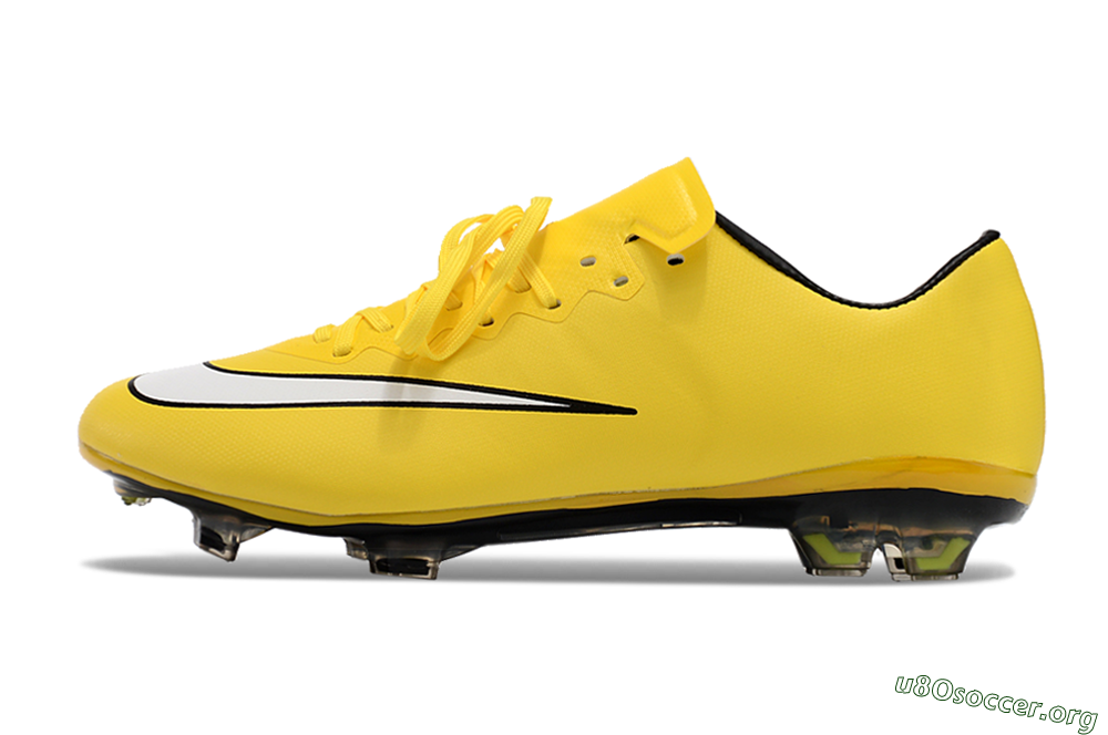 Nike Mercurial Vapor 10 FG Football Boots - Yellow/White/Black 3