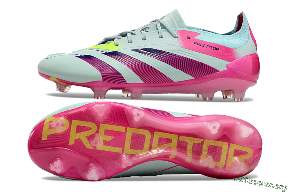 Adidas Predator Elite 24 FG Football Boots - Jade/Purple/Pink 1