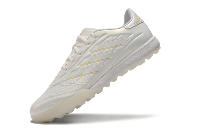 Adidas Copa Pure.3 TF Football Shoes - White/Gold/Beige