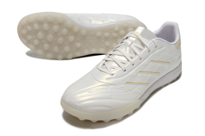 Adidas Copa Pure.3 TF Football Shoes - White/Gold/Beige